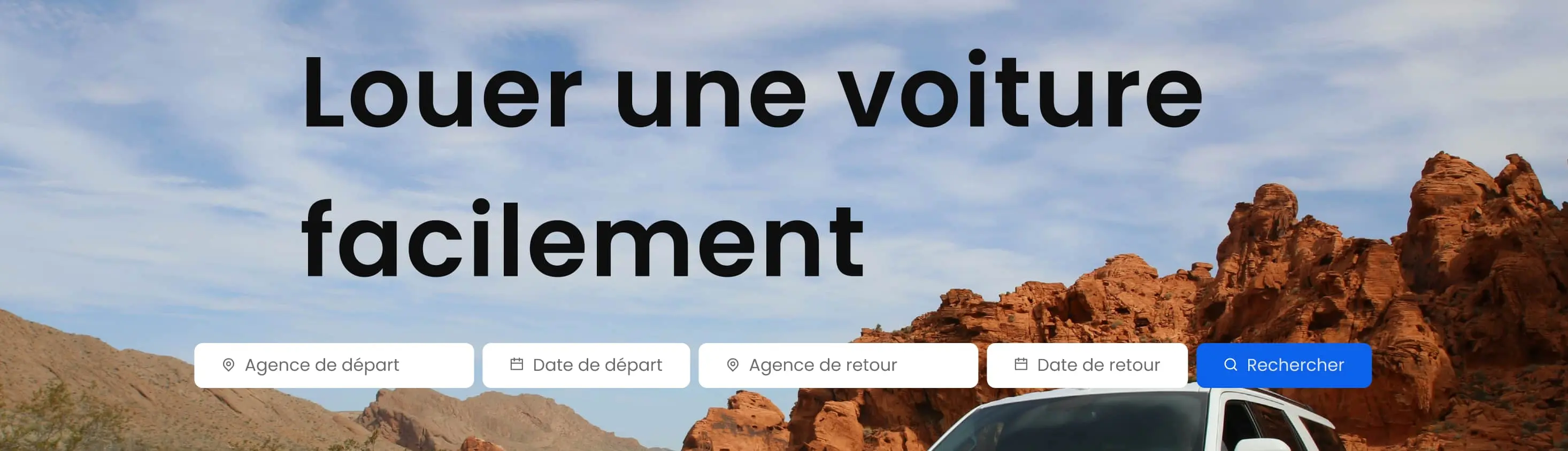 Exemple de la mise en page du titre de louerunevoiture.eu