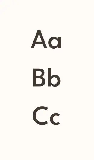 Exemple de la typographie League Spartan pour les textes