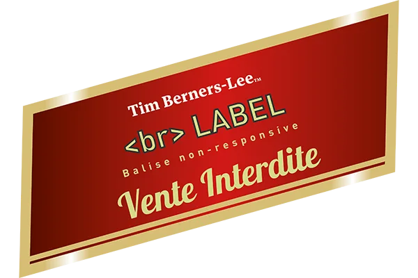 Image montrant une étiquette parodiant la marque d'alcool red label