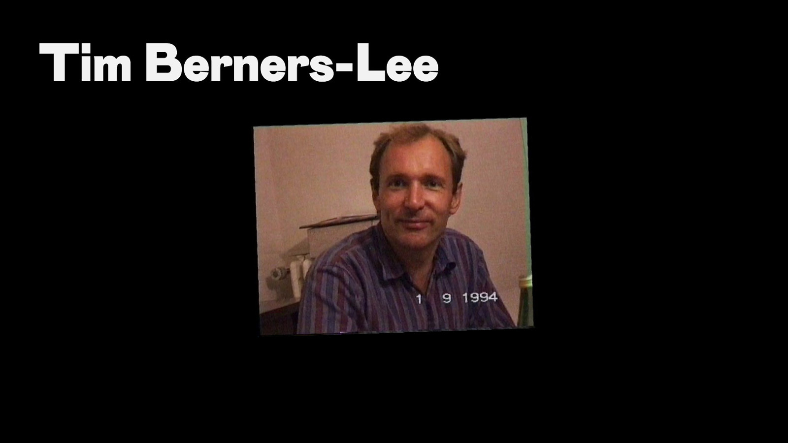 Photo portrait de Tim Berners-Lee du 09.01.1994.